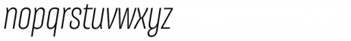 Galeana Compressed Regular Italic Font LOWERCASE
