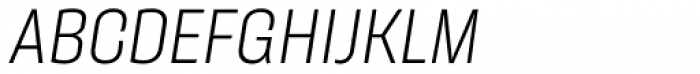 Galeana Condensed Regular Italic Font UPPERCASE