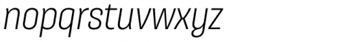 Galeana Condensed Regular Italic Font LOWERCASE