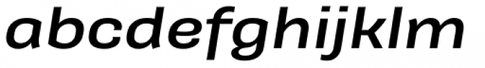 Galeana Extended Bold Italic Font LOWERCASE