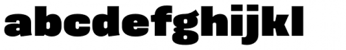 Galeana Extended Heavy Font LOWERCASE
