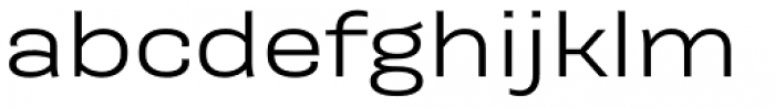 Galeana Extended Regular Font LOWERCASE
