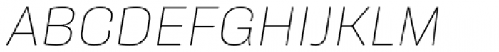Galeana Standard Light Italic Font UPPERCASE