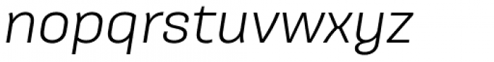 Galeana Standard Regular Italic Font LOWERCASE