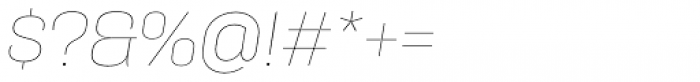 Galeana Standard Thin Italic Font OTHER CHARS