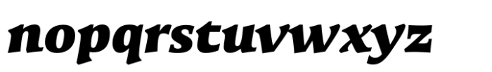 Galena Pro Black Italic Font LOWERCASE