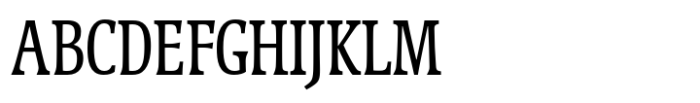 Galena Pro Condensed Regular Font UPPERCASE