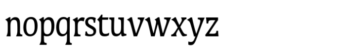 Galena Pro Condensed Regular Font LOWERCASE