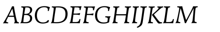 Galena Pro Regular Italic Font UPPERCASE