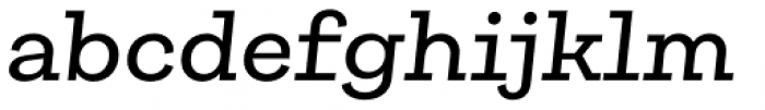 Galeria Medium Italic Font LOWERCASE