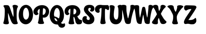 Galery Handwriting Retro Font UPPERCASE