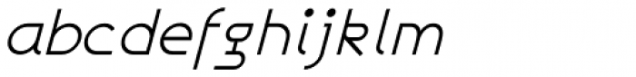 Galexica Italic Font LOWERCASE