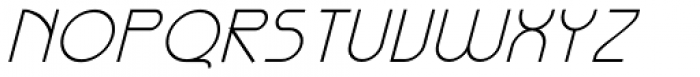 Galexica Thin Italic Font UPPERCASE