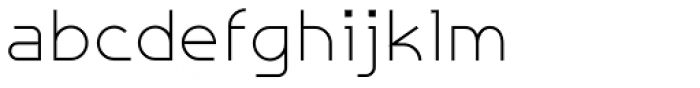 Galexica Thin Font LOWERCASE