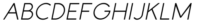 Galey Light Italic Font UPPERCASE