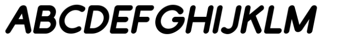 Galey Rounded Black Italic Font UPPERCASE