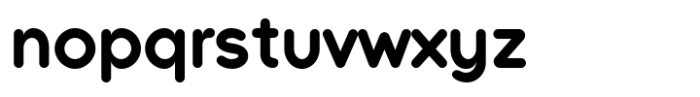 Galey Rounded Extra Bold Font LOWERCASE
