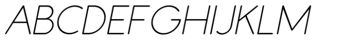 Galey Rounded Extra Light Italic Font UPPERCASE