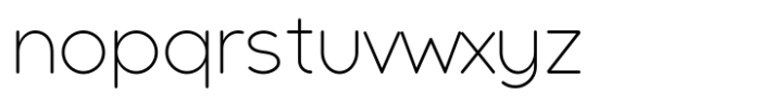 Galey Rounded Extra Light Font LOWERCASE