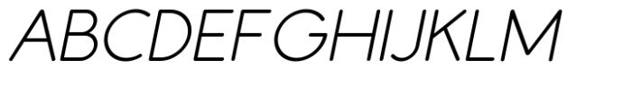 Galey Rounded Light Italic Font UPPERCASE