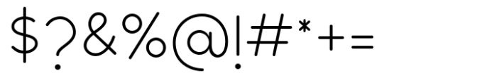 Galey Rounded Light Font OTHER CHARS