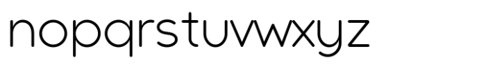 Galey Rounded Light Font LOWERCASE