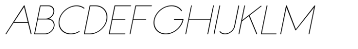 Galey Rounded Thin Italic Font UPPERCASE
