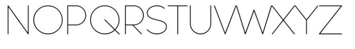 Galey Rounded Thin Font UPPERCASE