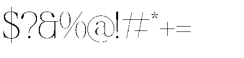 Galiken Regular Font OTHER CHARS
