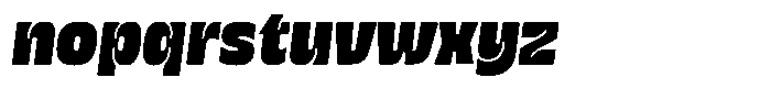 Galilea Sans Black Italic Font LOWERCASE