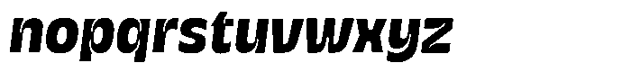 Galilea Sans Bold Italic Font LOWERCASE
