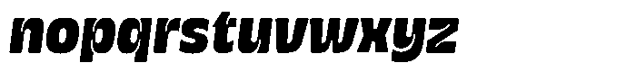 Galilea Sans Extra Bold Italic Font LOWERCASE