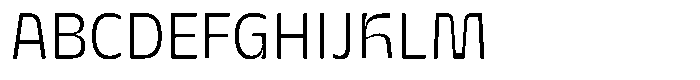 Galilea Sans Extra Light Font UPPERCASE