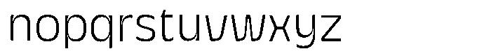Galilea Sans Extra Light Font LOWERCASE