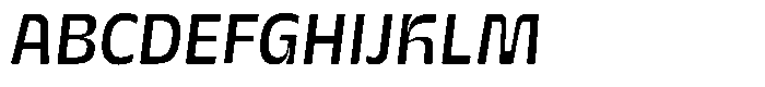 Galilea Sans Italic Font UPPERCASE