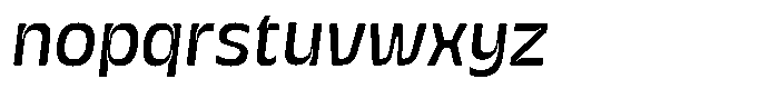 Galilea Sans Italic Font LOWERCASE