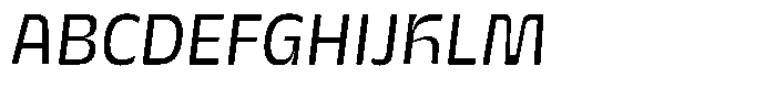 Galilea Sans Light Italic Font UPPERCASE