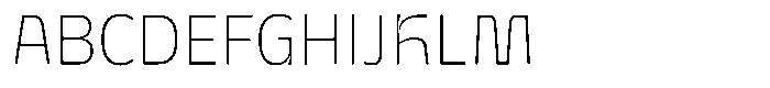 Galilea Sans Thin Font UPPERCASE