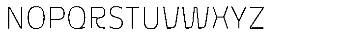 Galilea Sans Thin Font UPPERCASE