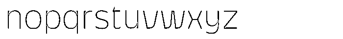 Galilea Sans Thin Font LOWERCASE