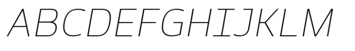 Galimer Thin Italic Font UPPERCASE