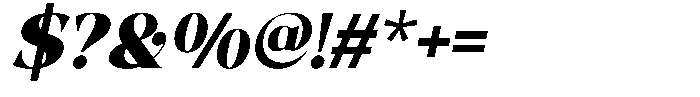 Galio Oblique Font OTHER CHARS