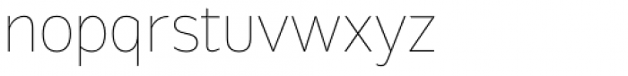 Galix Thin Font LOWERCASE