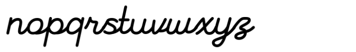 Galleco Script Font LOWERCASE