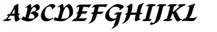 Gallegos Pro Bold Italic Font UPPERCASE
