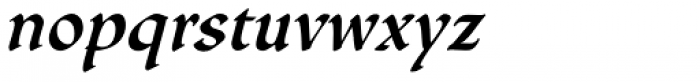 Gallegos Pro Medium Italic Font LOWERCASE