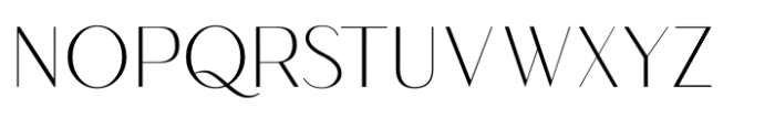 Gallery Pro Thin Font UPPERCASE