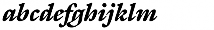 Galliard Black Italic Font LOWERCASE