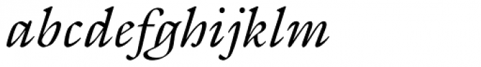 Galliard Italic Font LOWERCASE