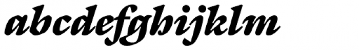 Galliard Ultra Italic Font LOWERCASE